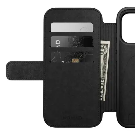 Nomad pouzdro Modern Leather Folio Magsafe pro iPhone 17 Pro - Black