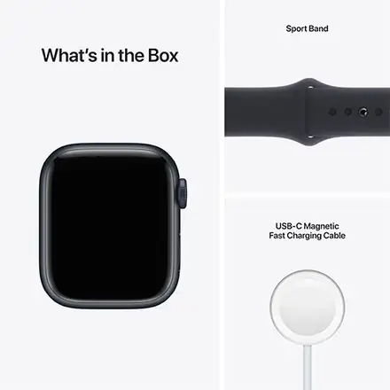 Apple Watch Series 7 GPS 41mm Temně inkoustový hliník *Třída C*