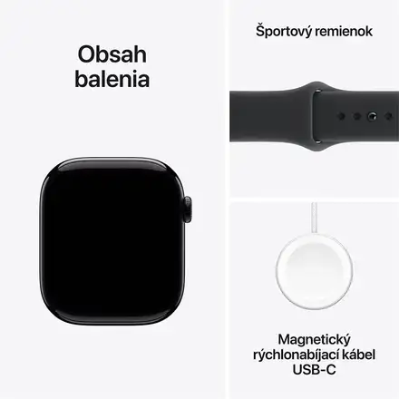Apple Watch Series 11 GPS 46mm Klavírní černý hliník *Třída A*