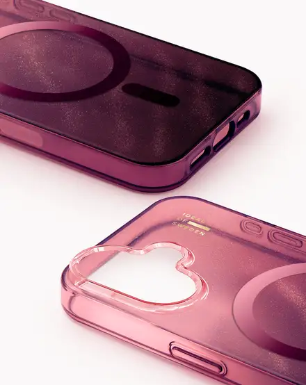 iDeal Fashion Clear Case MagSafe iPhone 16 Cherry Lacquer