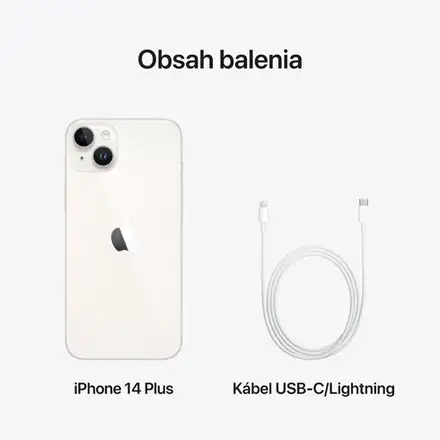 iPhone 14 Plus 128 GB Hvězdně bílý *Třída B*