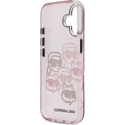 Karl Lagerfeld IML Multi K&CH Heads kryt iPhone 17 růžový