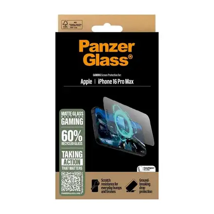 PanzerGlass ochranné sklo UWF Gaming pro iPhone 16 Pro Max-Black Frame
