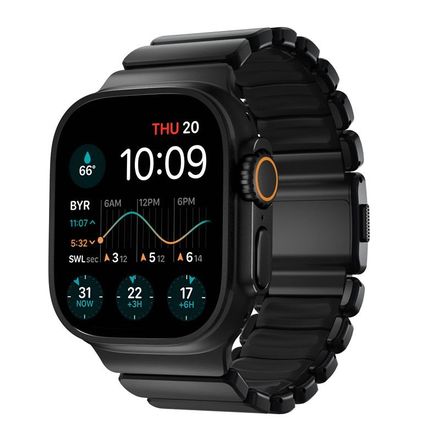 Nomad řemínek Stratos Band pro Apple Watch 49/46/45 mm - Black/Titanium Black