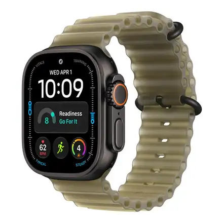 Apple Watch 49mm Translucent Kelp Ocean Band Extension-Black Titanium Finish