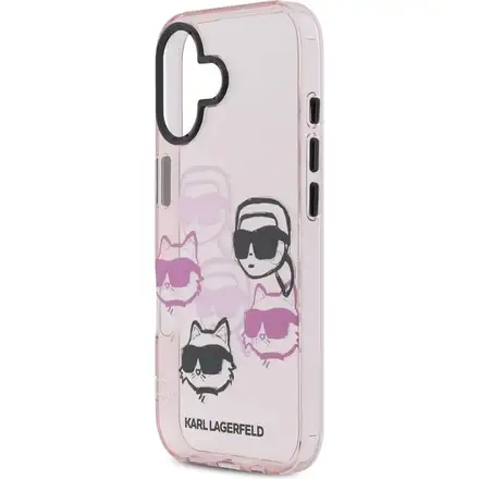 Karl Lagerfeld IML Multi K&CH Heads kryt iPhone 17 růžový