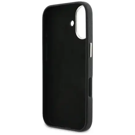 Guess PU Resin Logo kryt iPhone 17 černý