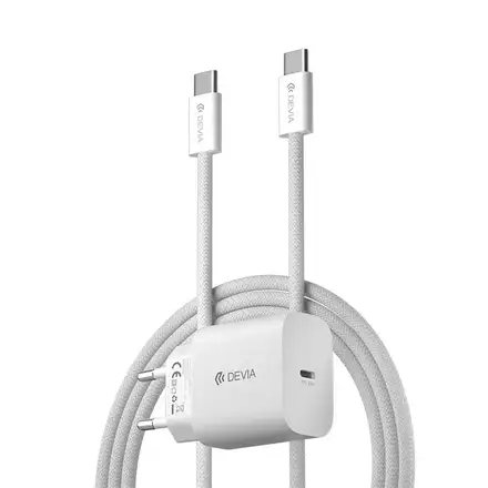 Devia síťová nabíječka Smart Series PD 30W with USB-C Cable - White