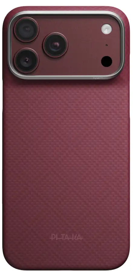 Pitaka kryt Edge Case Argyle pro iPhone 18 Pro Max - Burgundy
