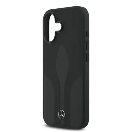 Mercedes Leather The Move MagSafe Zadní Kryt pro iPhone 17 černý