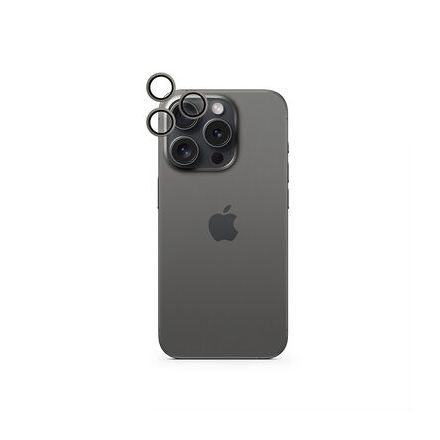 iStores by Epico Aluminium Lens Protector pro Apple iPhone 16 Pro / 16 Pro Max - černá