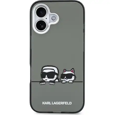 Karl Lagerfeld IML K&CH Heads Logo MagSafe MagSafe kryt iPhone 17 černý