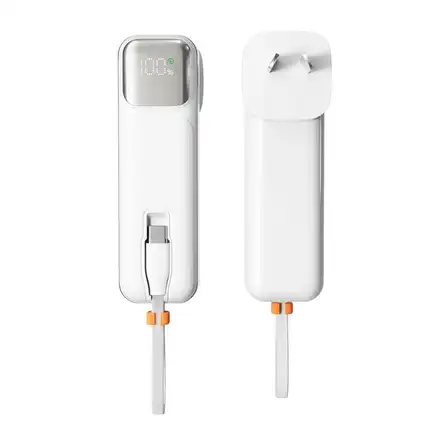 Epico UltraPack 2in1 5000mAh cestovní powerbanka a síťový adaptér ET30-bílá *Rozbaleno*