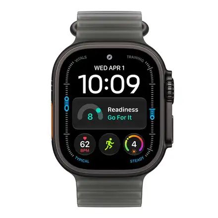 Apple Watch 49mm Translucent Black Ocean Band Extension-Black Titanium Finish
