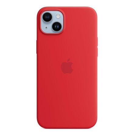 Apple iPhone 14 Plus Silicone Case with MagSafe-(PRODUCT)RED