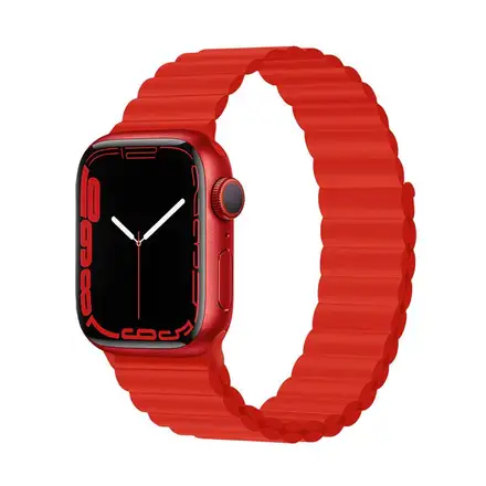 Devia řemínek Deluxe Series Sport3 Silicone Magnet Band 40/41/42mm - Red