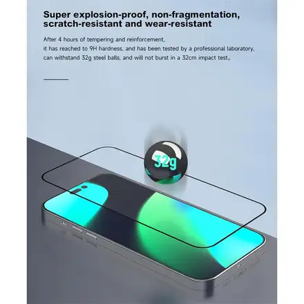 Devia ochranné sklo Star Series pro iPhone 14 Plus - Black Frame