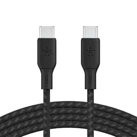 Belkin kabel Boost Charge Double-Braided USB-C to USB-C 100W 3m-Black