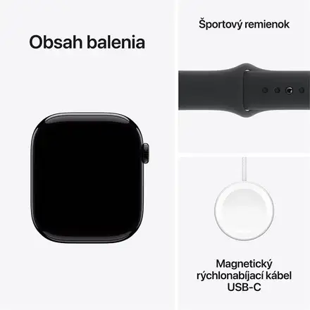 Apple Watch Series 10 GPS 46mm Klavírní černý hliník *Třída C*
