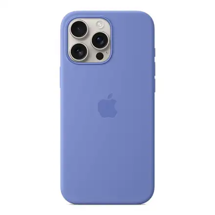 iPhone 16 Pro Max Silicone Case with MagSafe - Barvínkově fialová