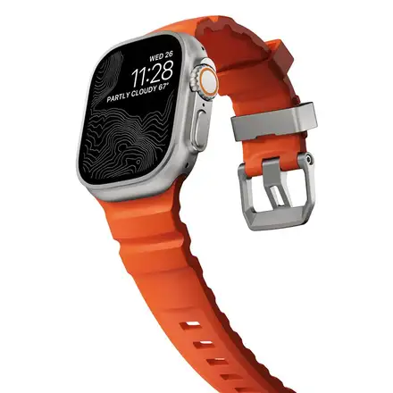Nomad řemínek Rocky Point Band pro Apple Watch 46/49mm - Magma/Natural