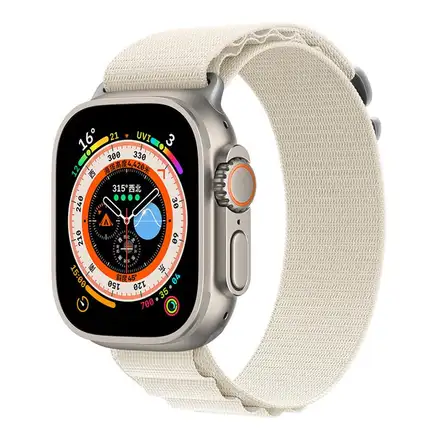 Devia řemínek Deluxe Series Sport5 Nylon Braided Adjustable Band 44/45/49mm - White