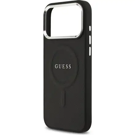 Guess PU Saffiano MagSafe kryt iPhone 17 Pro Max černý