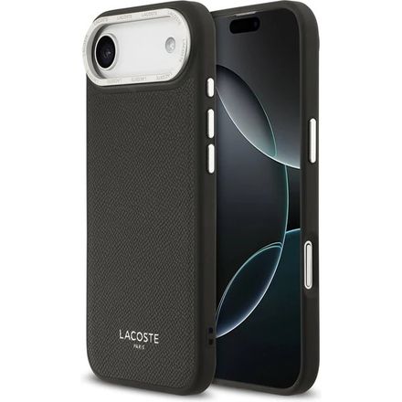 Lacoste PU Leather Champs Elysees MagSafe kryt iPhone Air černý