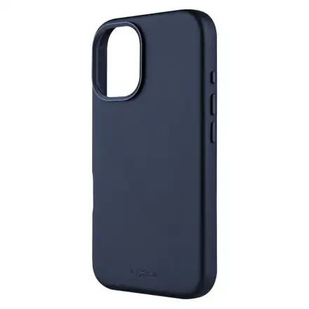FIXED kryt MagLeather s podporou MagSafe pro Apple iPhone 16, modrý