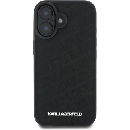 Karl Lagerfeld PU Quilted Pattern kryt iPhone 16 černý
