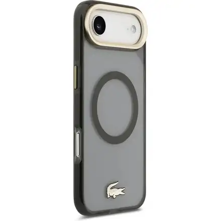 Lacoste PC/TPU Frosted Finish Gold Logo MagSafe kryt iPhone Air černý