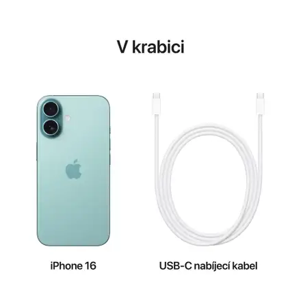 iPhone 16 128GB modrozelená