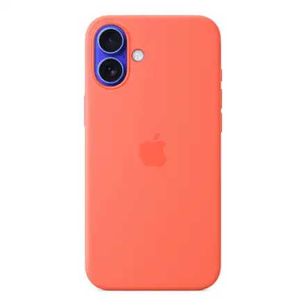 iPhone 16 Plus Silicone Case with MagSafe - Mandarinková