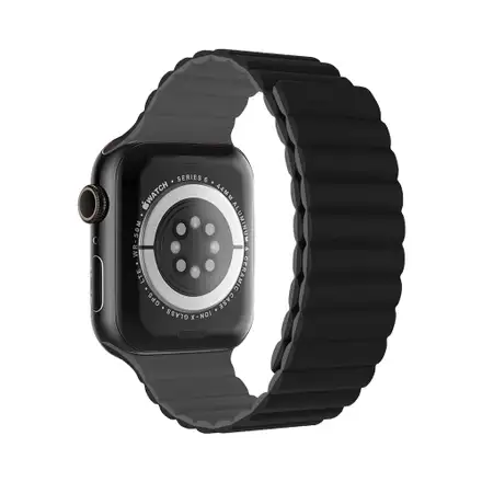 Devia řemínek Nature Silicone Magnetic Watch Band 40/41/42mm - Black