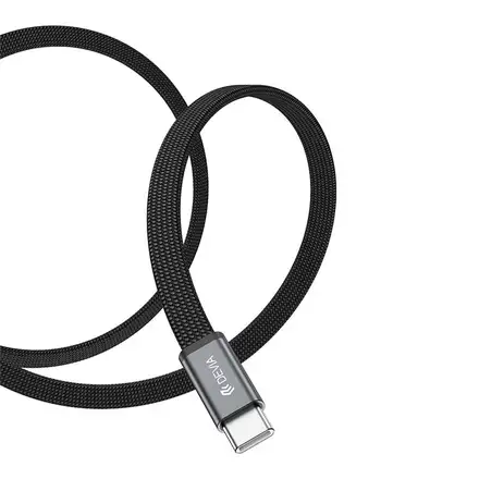Devia kabel Ultra3 USB-C do USB-C Metal Woven Flat Cable 1.5m 240W - Orange