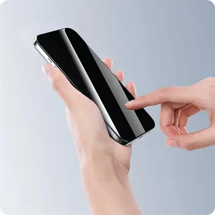 Devia ochranné sklo Van Series Privacy pro iPhone Air - Black Frame