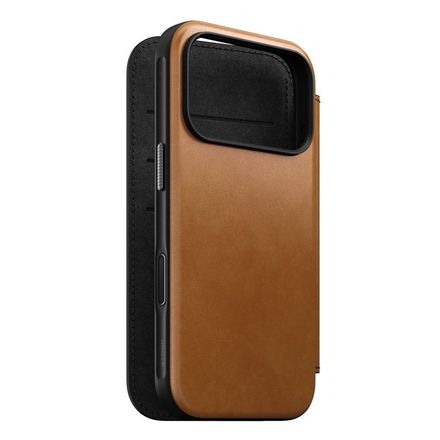 Nomad pouzdro Modern Leather Folio Magsafe pro iPhone 17 Pro - English Tan