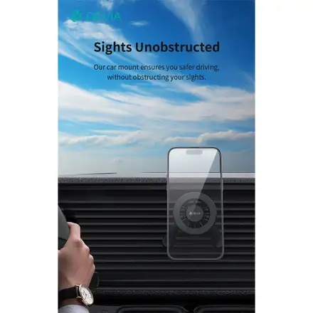 Devia držák do auta Magic Clip Car Back Seat Tablet Bracket - Black