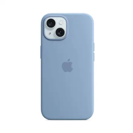 iPhone 15 Silicone Case with MagSafe-Zimní Blue