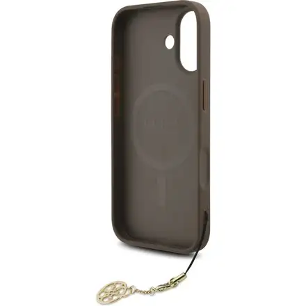 Guess 4G Charm MagSafe kryt iPhone 17 hnědý