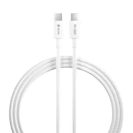 Devia kabel USB-C do USB-C PD 100W Smart Series Cable 1.5m - White