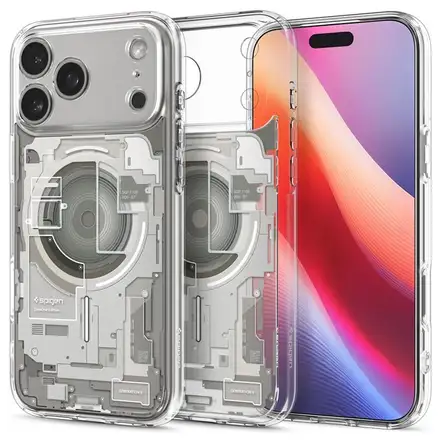 Spigen kryt Ultra Hybrid Magsafe pro iPhone 17 Pro - Zero One Natural Titanium