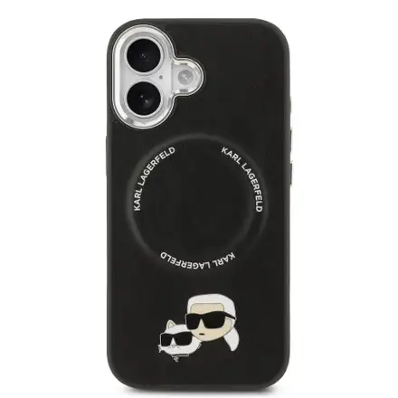 Karl Lagerfeld PU RSG Logo MagSafe kryt iPhone 17 černý
