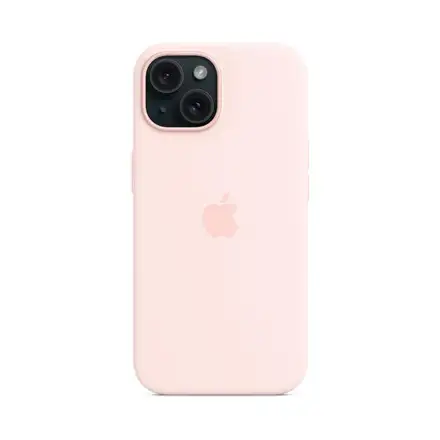 iPhone 15 Silicone Case with MagSafe-Light Pink