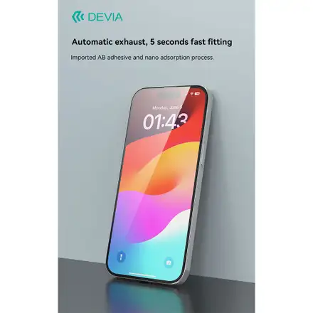 Devia ochranné sklo Star Series Full Screen pro iPhone 17e/16e - Black Frame