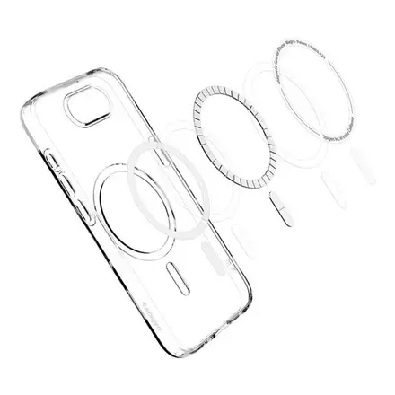 Spigen kryt Crystal Flex Magsafe pro iPhone 17e/16e - Clear White