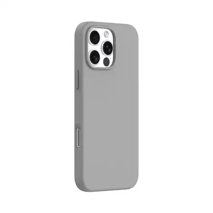 Devia kryt Nature Series Silicone Magnetic Case pro iPhone 16 Pro - Gray White