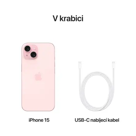iPhone 15 256GB růžová