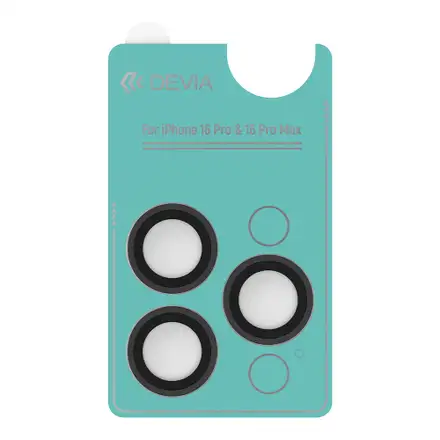 Devia Peak Series Lens Protector pro iPhone 16 Pro/16 Pro Max - Dark Black