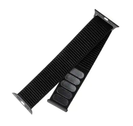 FIXED Nylon Strap pro Apple Watch 42/44/45/49 mm, černý